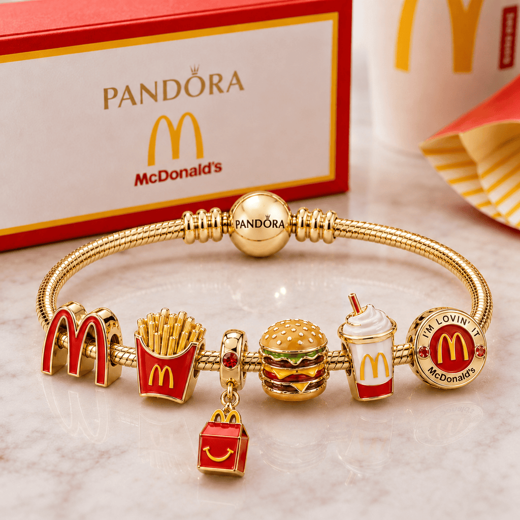 MDN Gold Charm Bracelet Set BMD