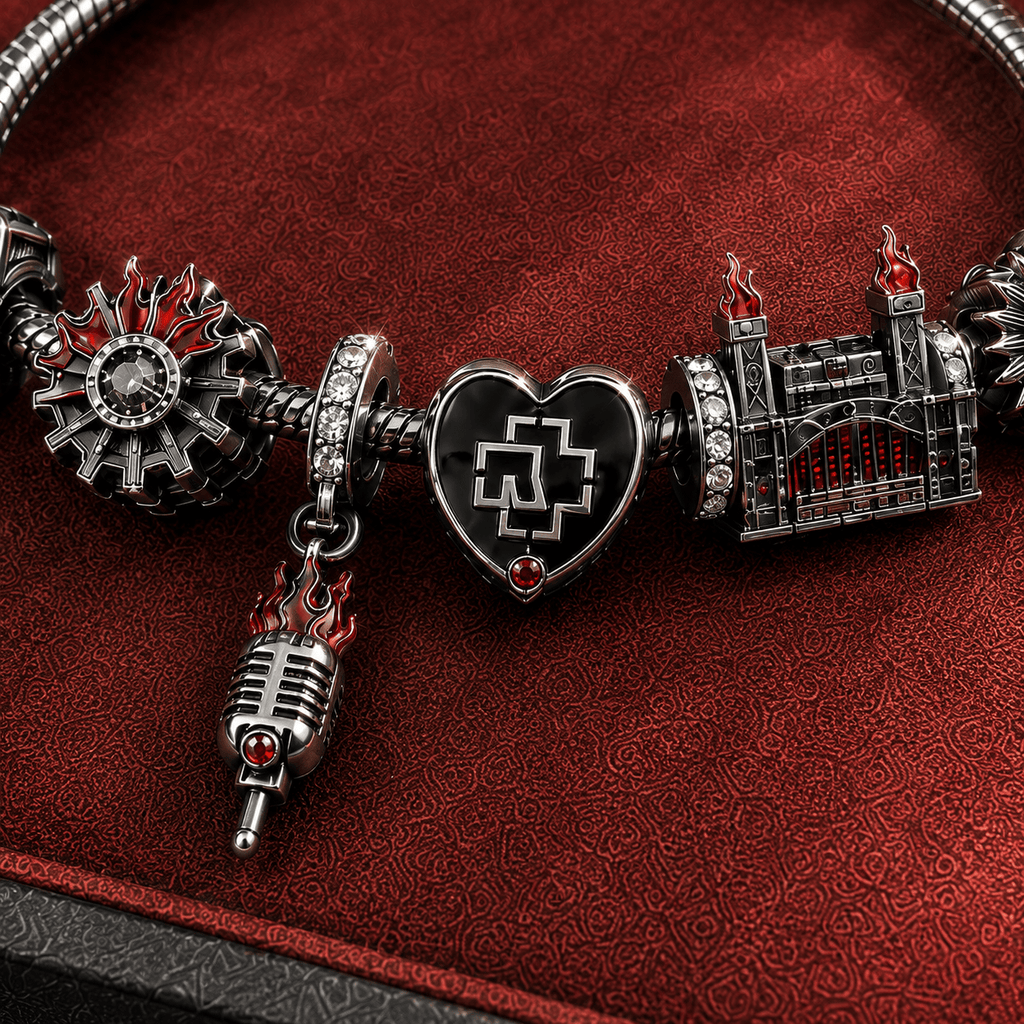 RMS Silver Charm Bracelet Set TMH