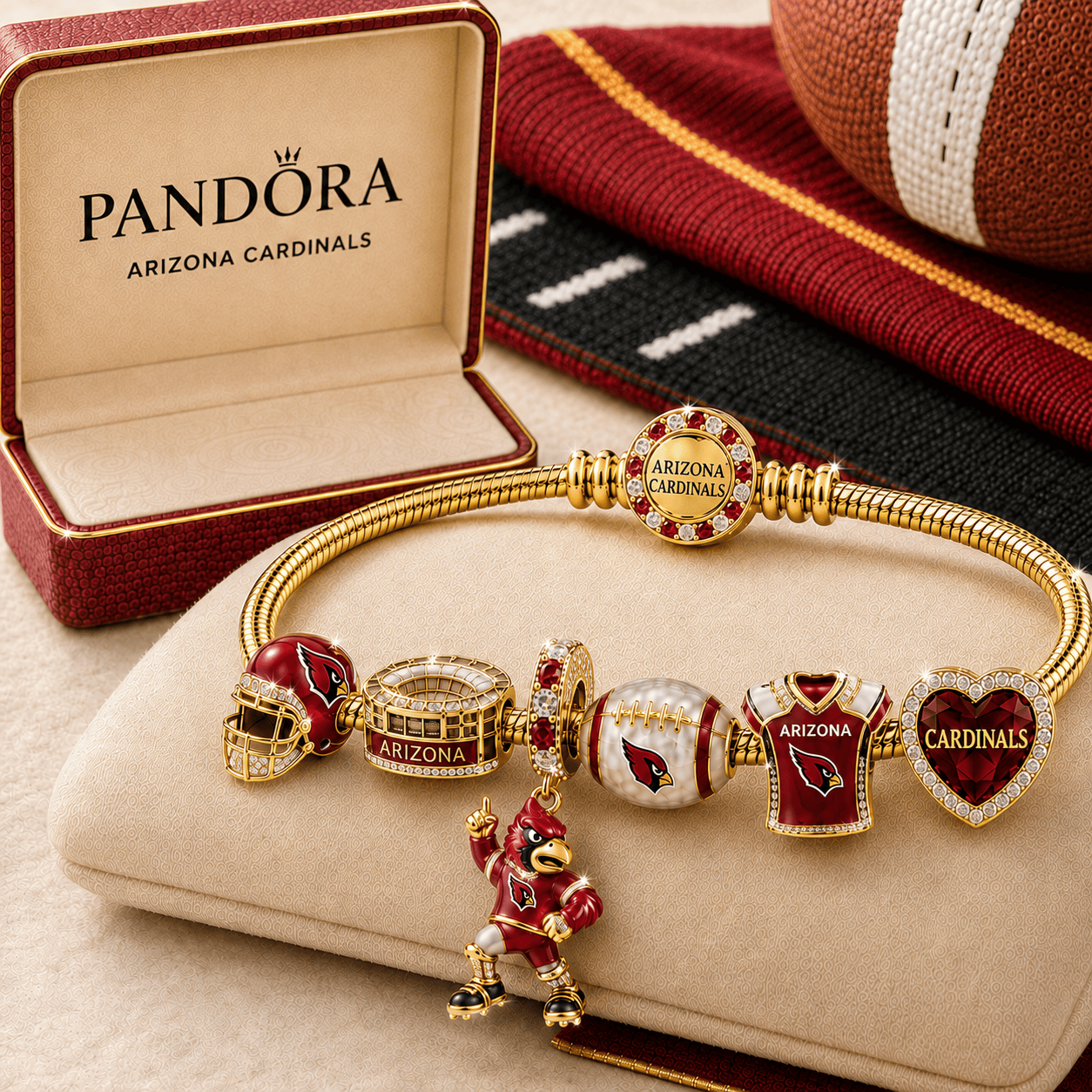 ARCD Gold Charm Bracelet Set TMH