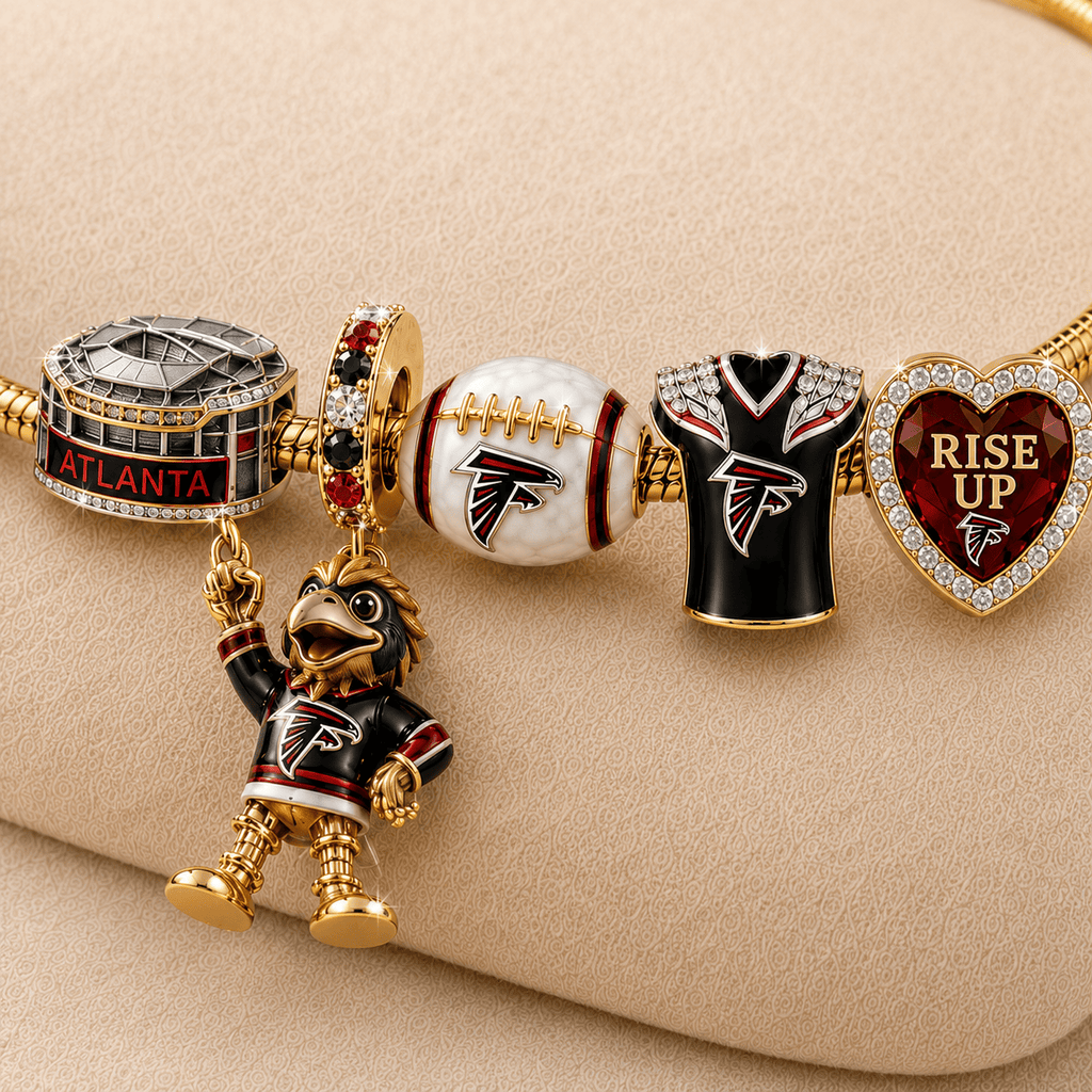 ATF Gold Charm Bracelet Set TMH
