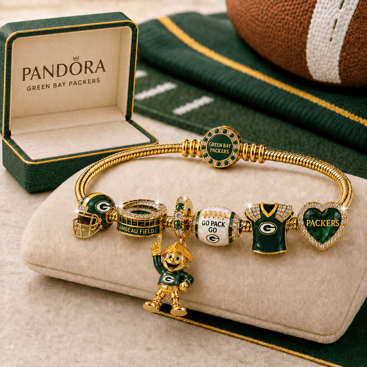 GBP Gold Charm Bracelet Set TMH