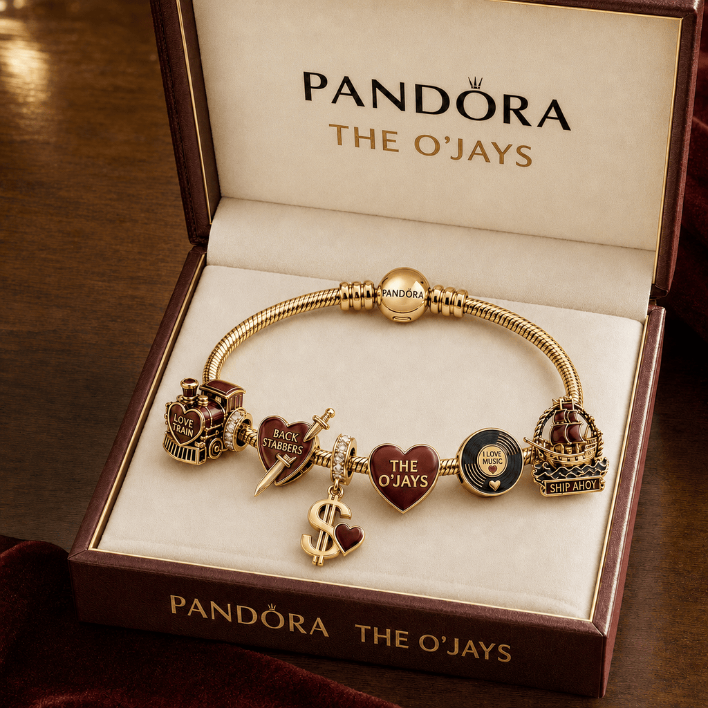 TOJ Gold Charm Bracelet Set TMH