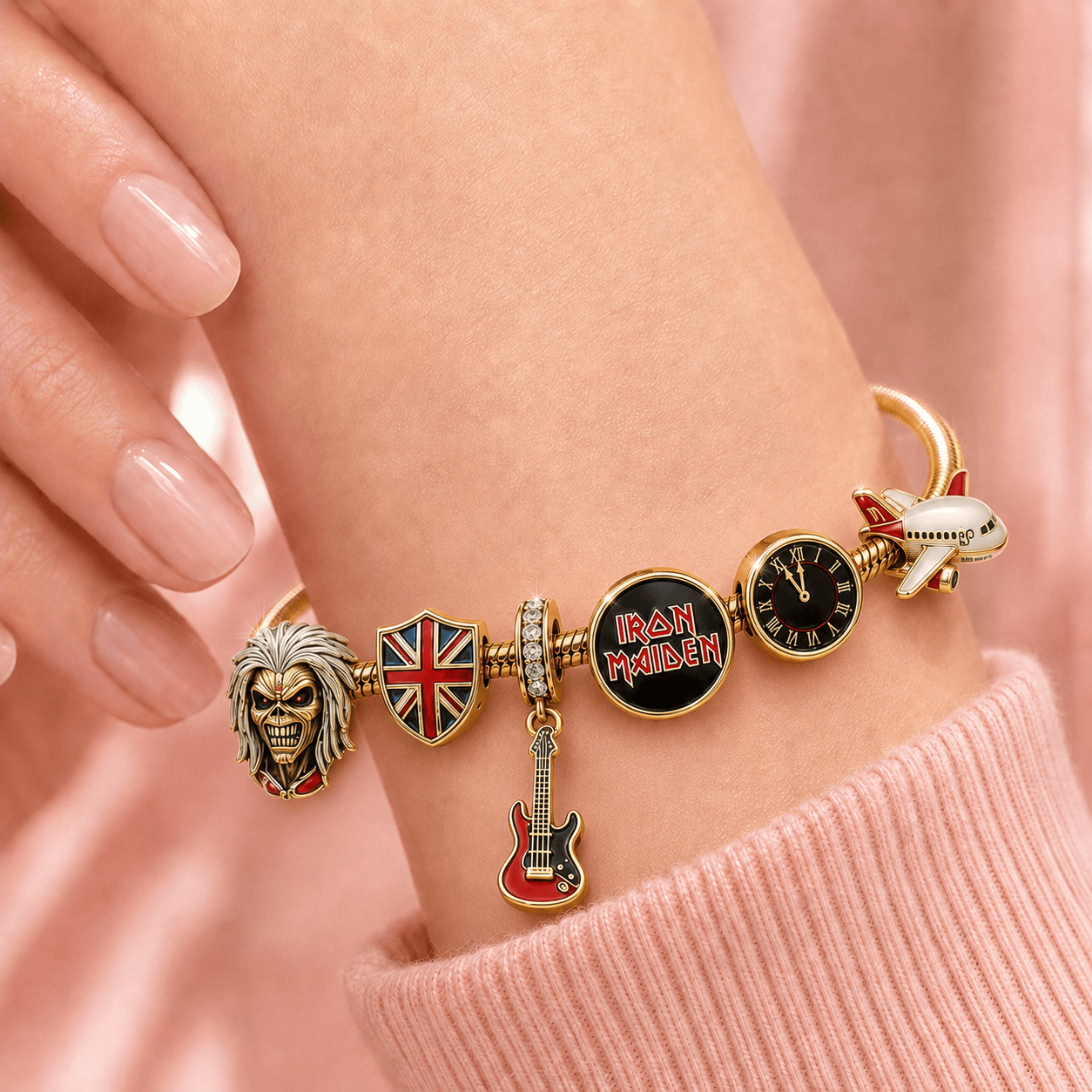 IMD Gold Charm Bracelet Set TMH