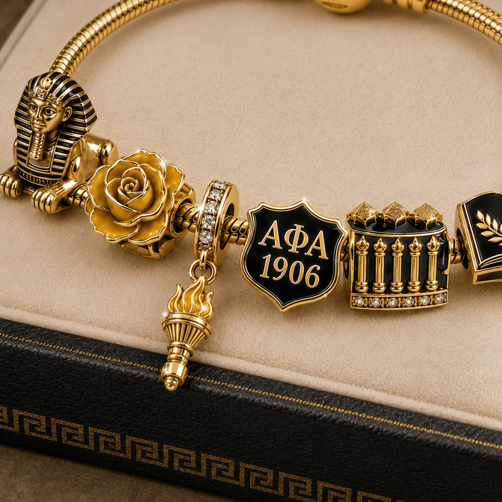 APA Gold Charm Bracelet Set TMH
