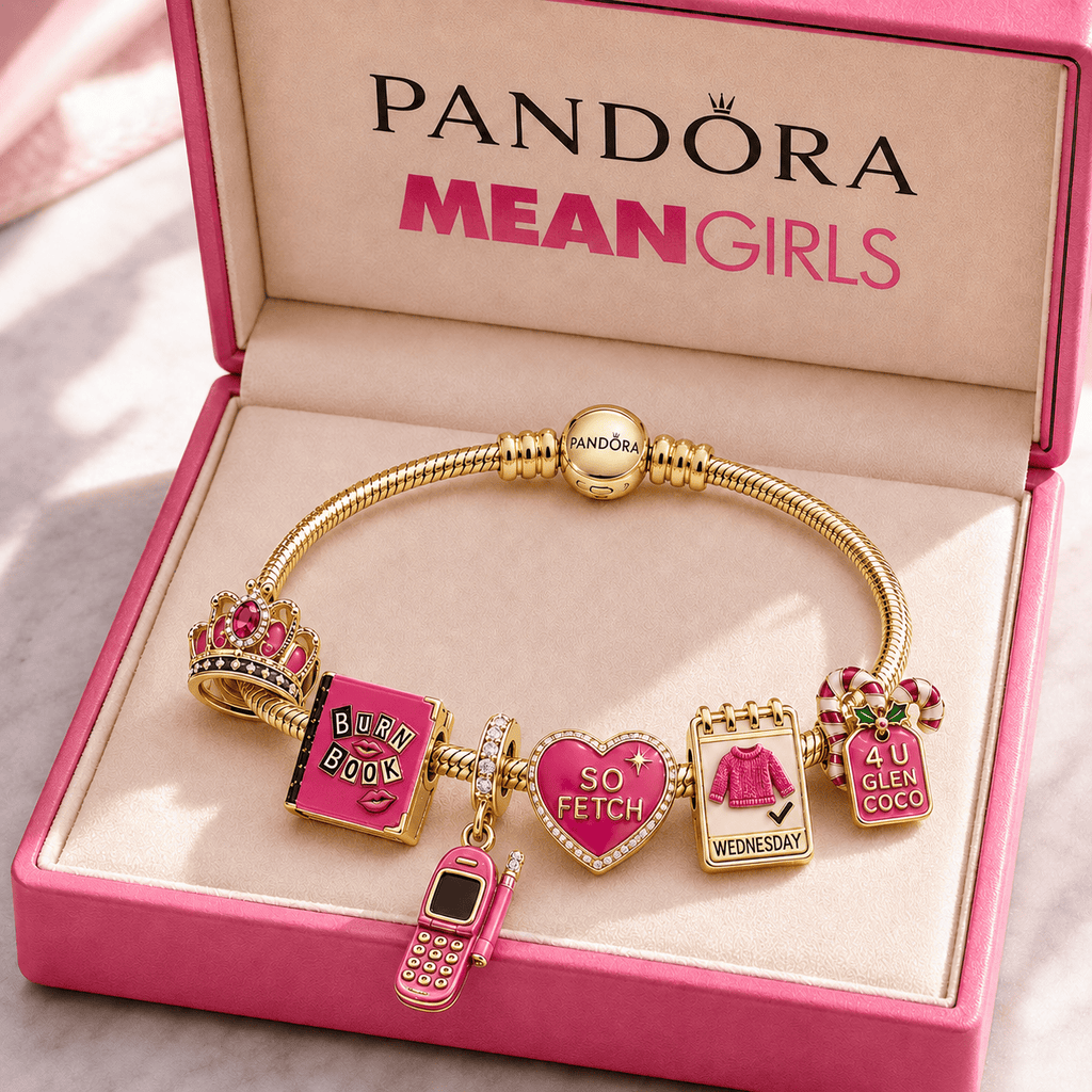 MNG Gold Charm Bracelet Set TMH