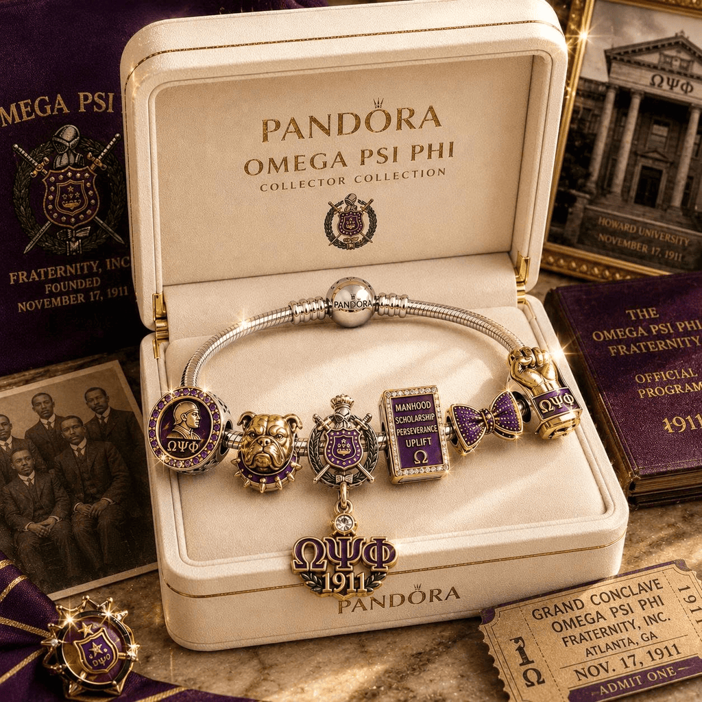 OMPP Sliver Charm Bracelet Set NHVH