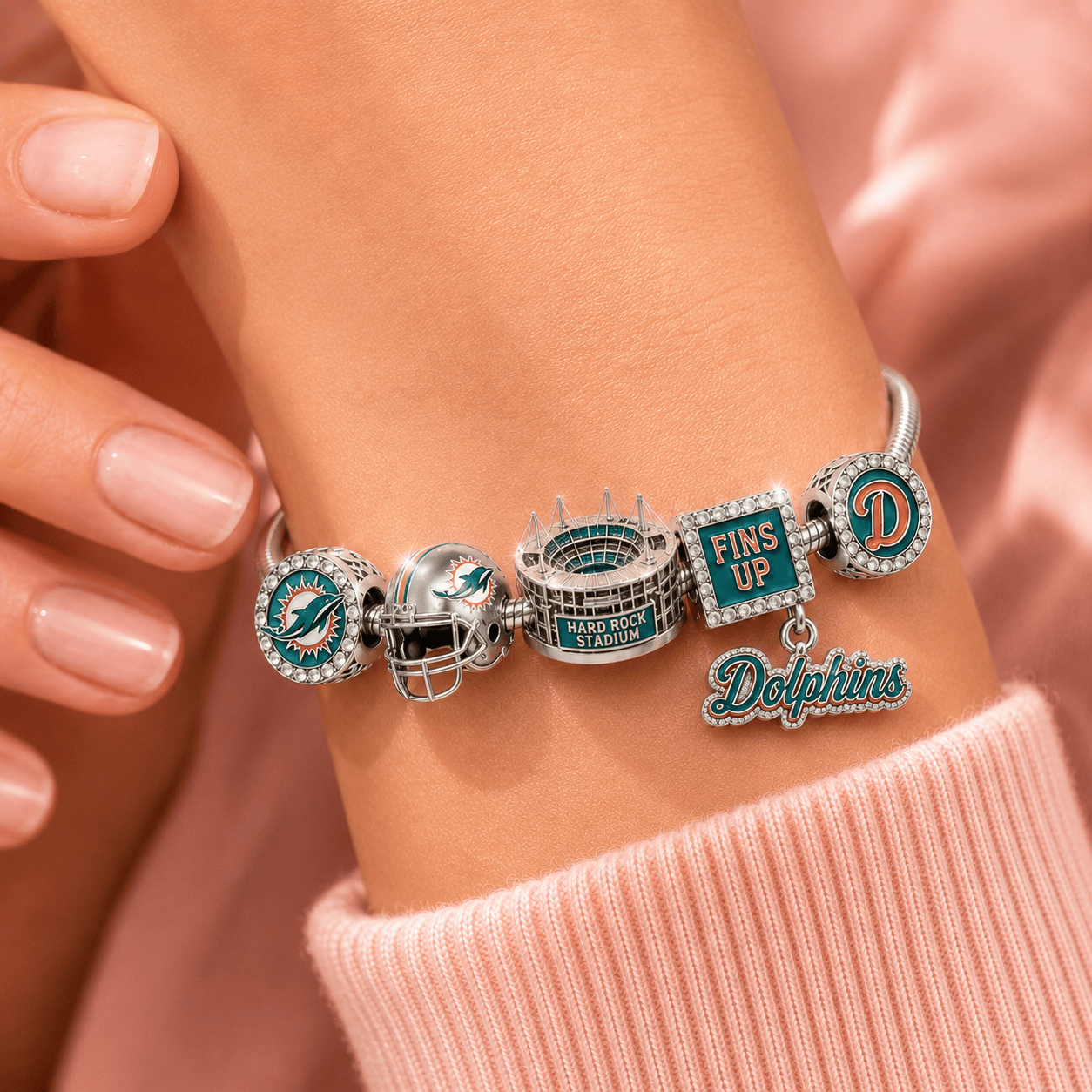 MDP Sliver Charm Bracelet Set NHVH