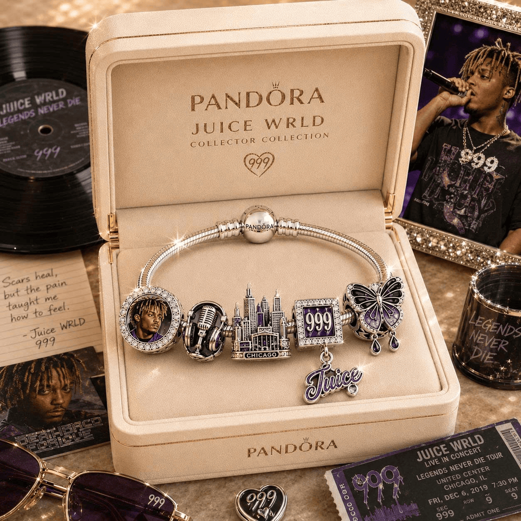 WRLD Sliver Charm Bracelet Set NHVH