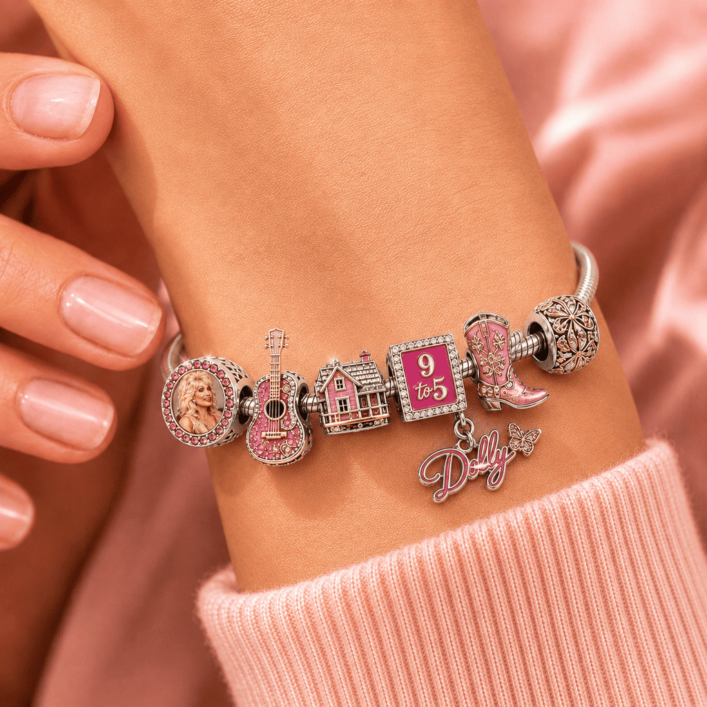 DLPT Sliver Charm Bracelet Set NHVH