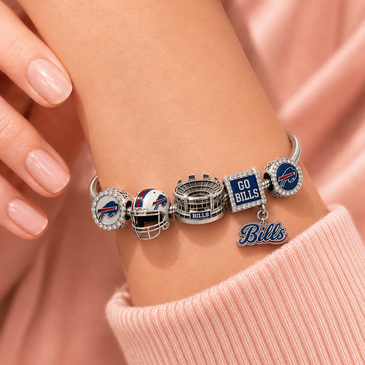 BFBL Sliver Charm Bracelet Set NHVH
