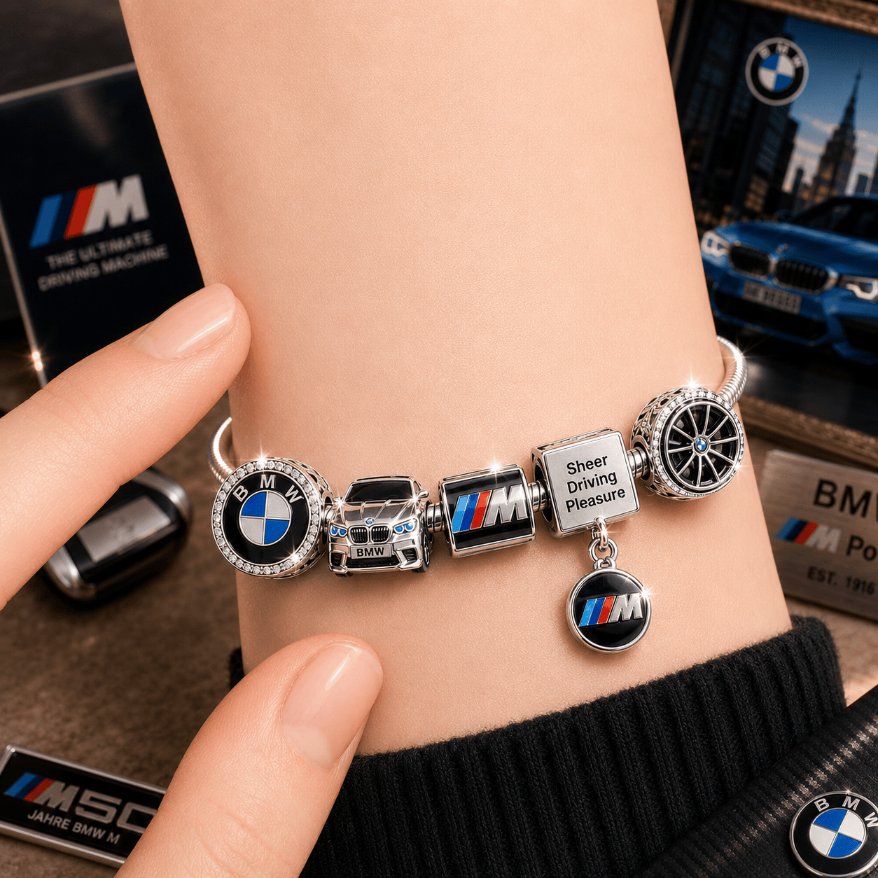 BW Sliver Charm Bracelet Set NHVH
