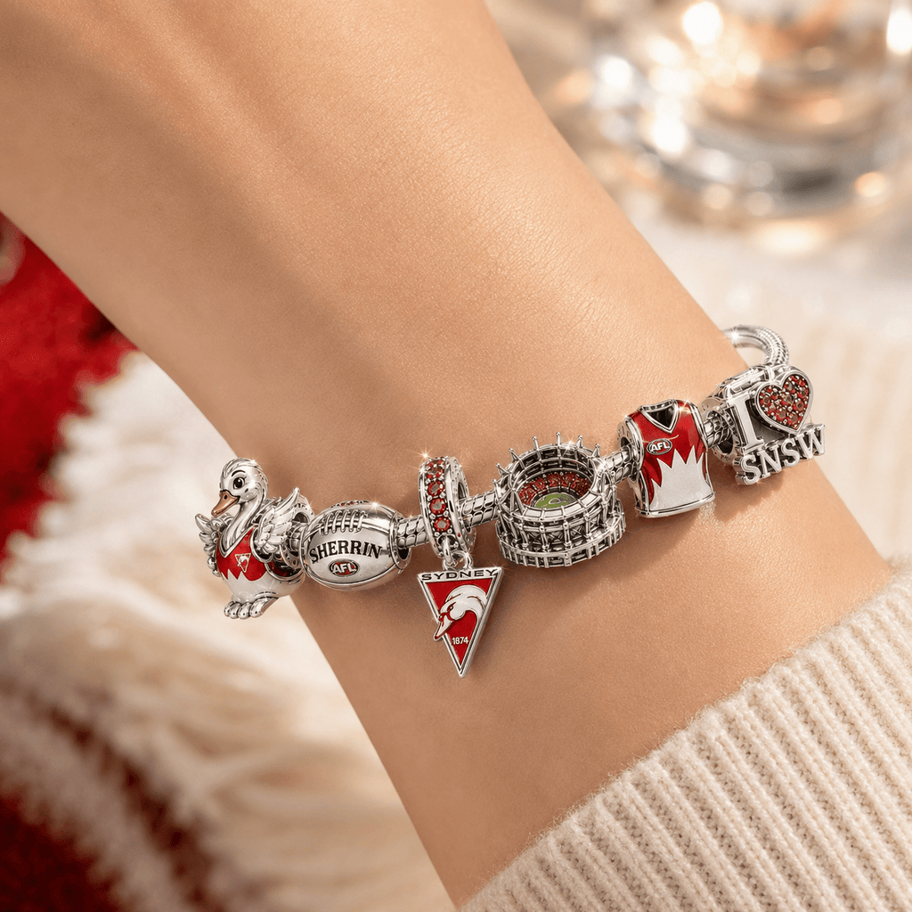 SNSW Silver Charm Bracelet Set PNPA