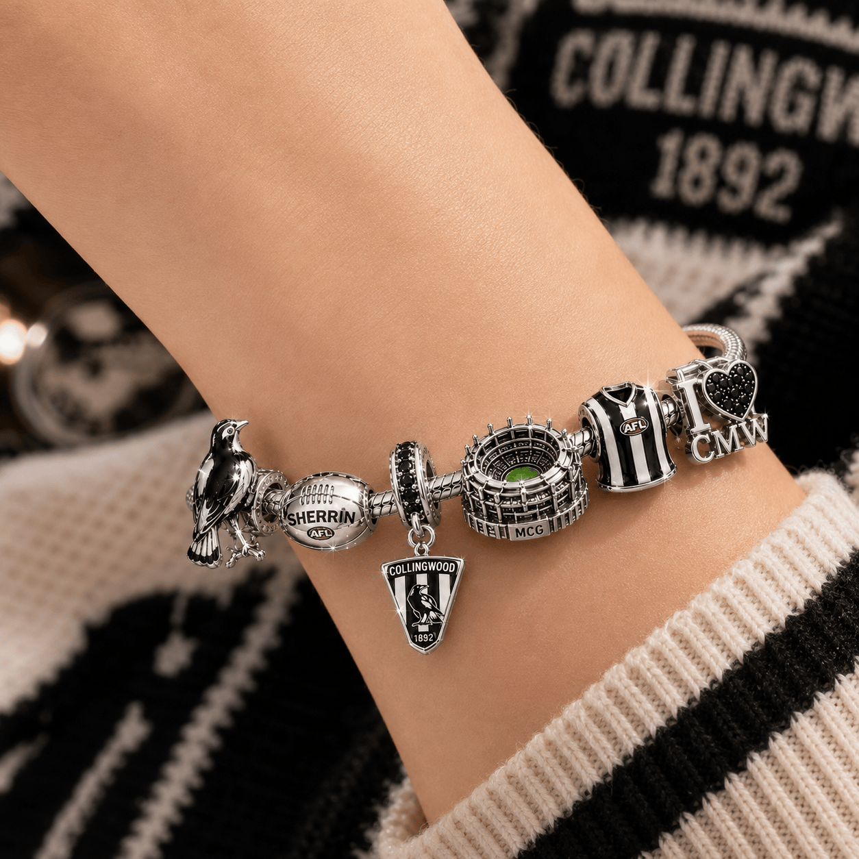 CMW Silver Charm Bracelet Set PNPA