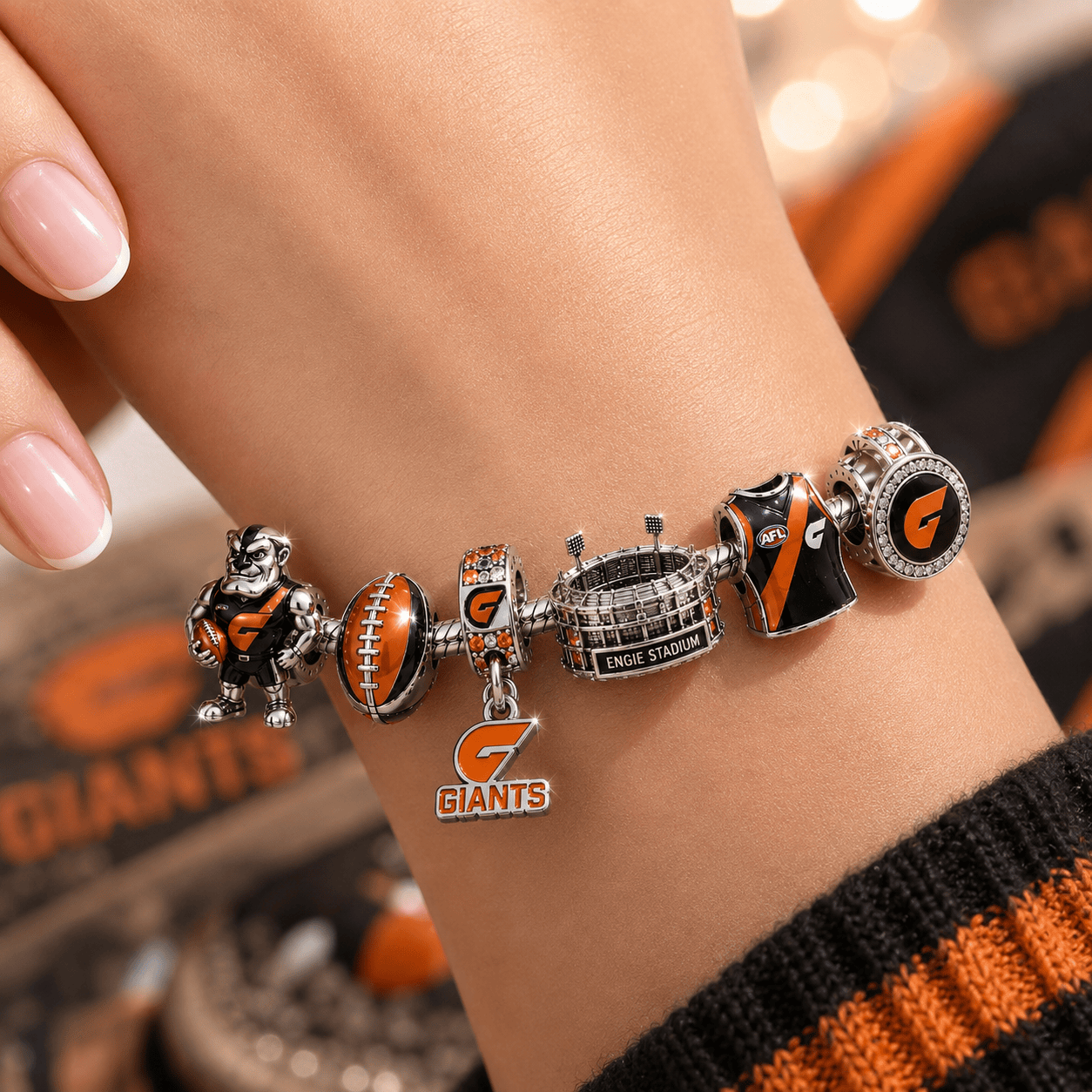GWS Silver Charm Bracelet Set PNPA