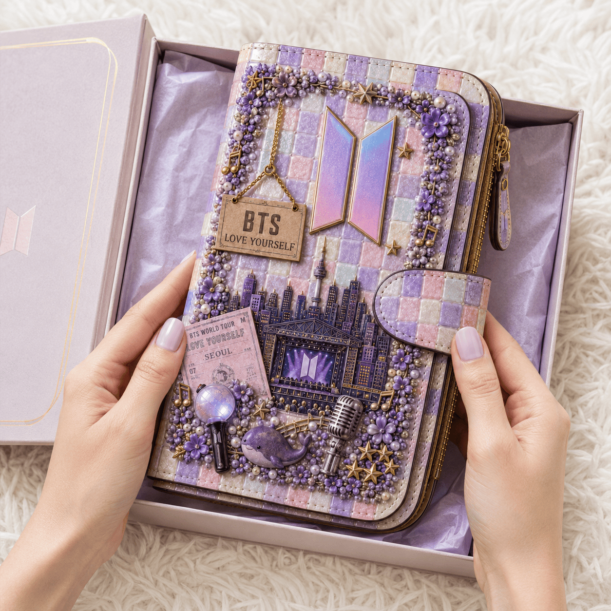 Premium BTS Embossed Wallet NTVA