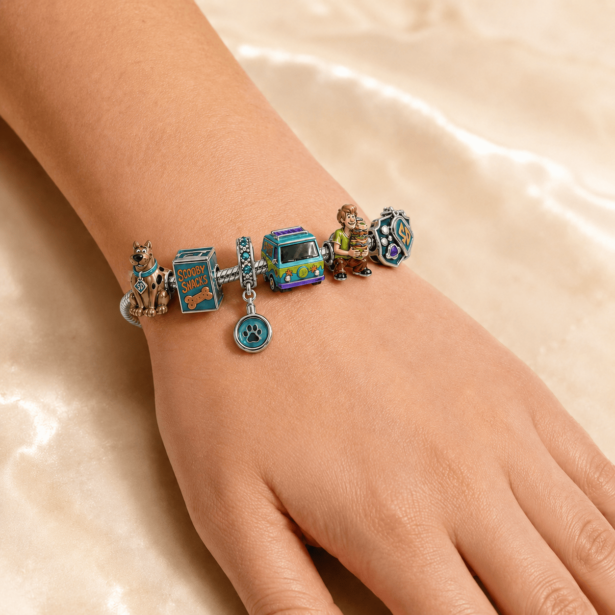 SCBD Silver Charm Bracelet Set HQH