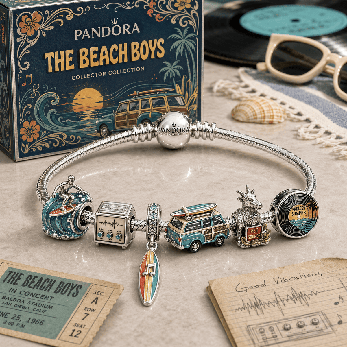 TBT Silver Charm Bracelet Set HQH