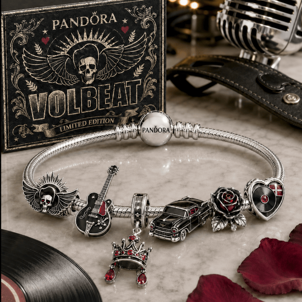 VOLB Silver Charm Bracelet Set NTVA