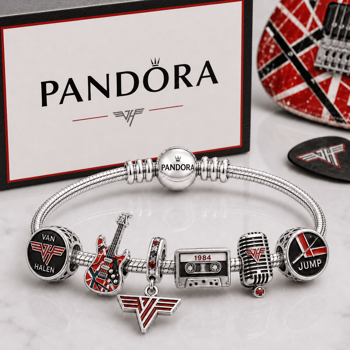 VHL Silver Charm Bracelet Set BMD