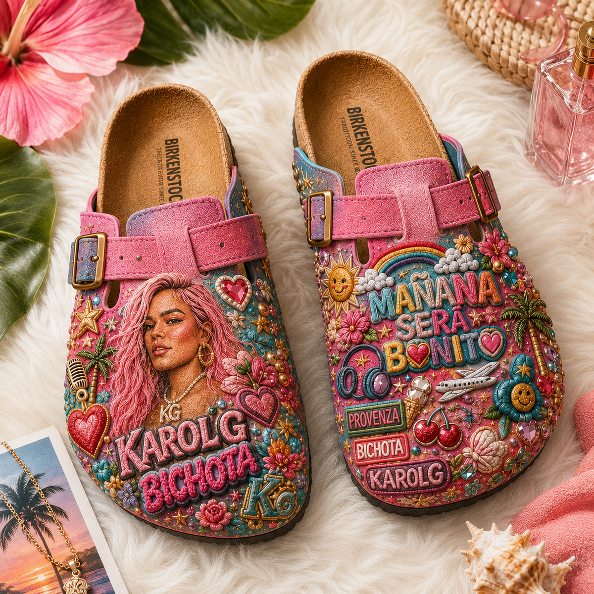 PREMIUM KRG MINK SUEDE CLOGS TTNL
