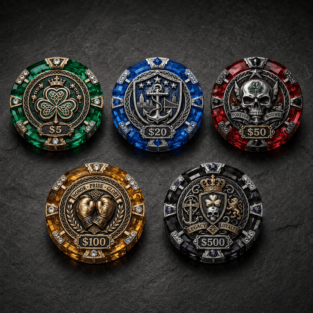Premium DKMP Collectible Poker Tokens Set LNTH