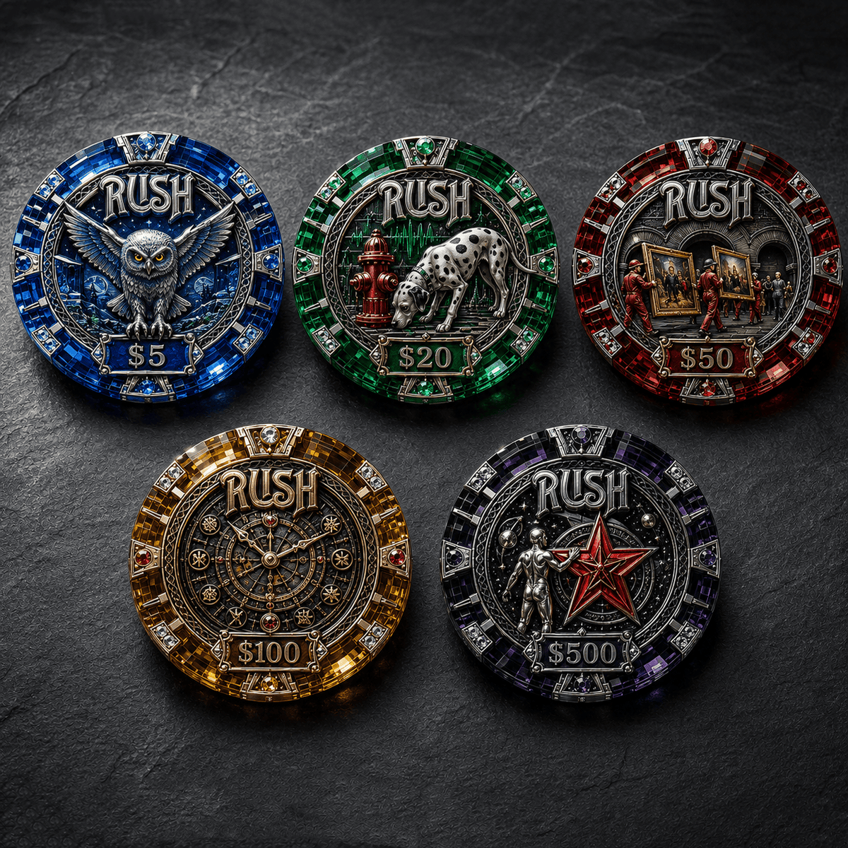 Premium RSH Collectible Poker Tokens Set LNTH