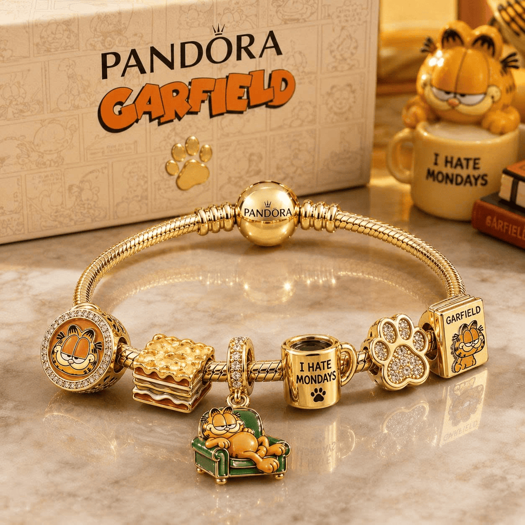 GFID Gold Charm Bracelet Set VTH