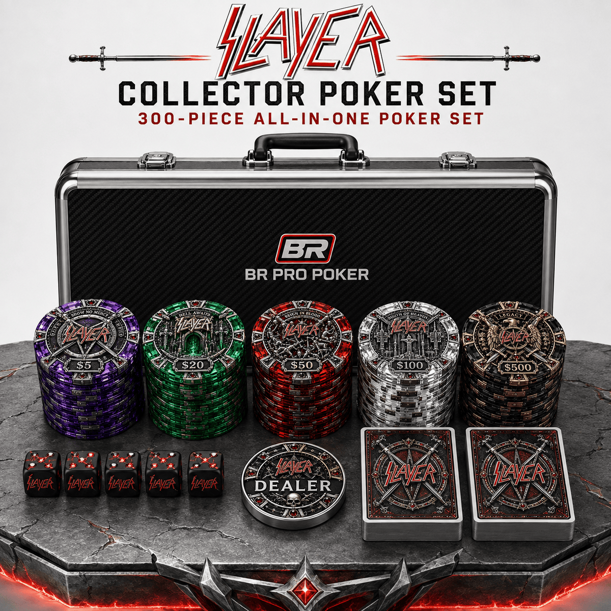 Premium SLER Collectible Poker Tokens Set LNTH