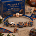 FGT round braided leather cord Charm Bracelet Set NHVH