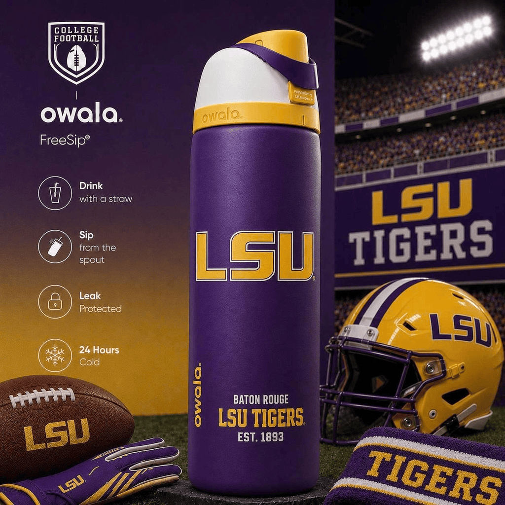 LSU Owala Water Bottle NHVH