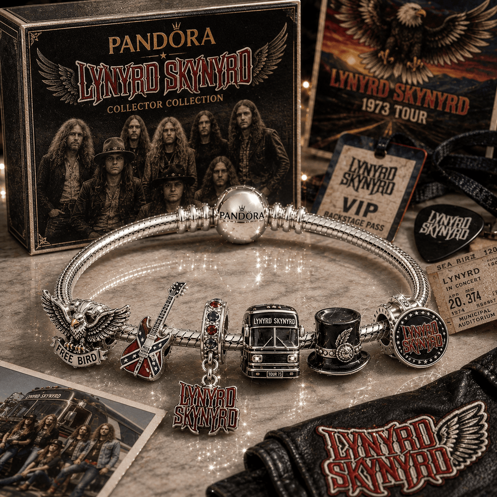 LNSN Silver Charm Bracelet Set PNPA