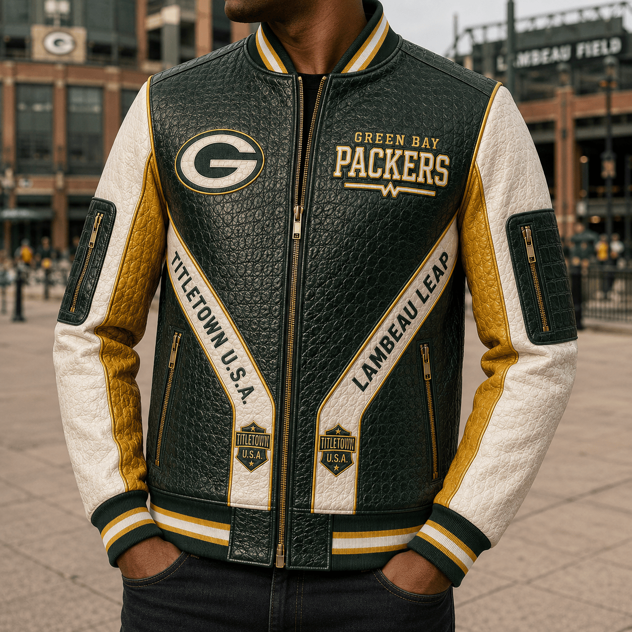 Premium GBP Leather Zipper Jacket TTMH