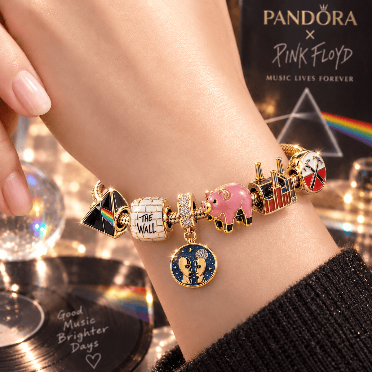 PFD Gold Charm Bracelet Set VTH