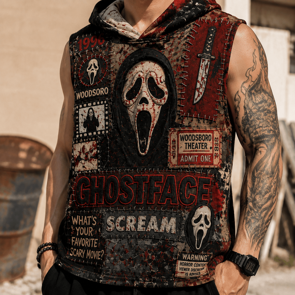 PREMIUM SCRE HOODED TANK NPL
