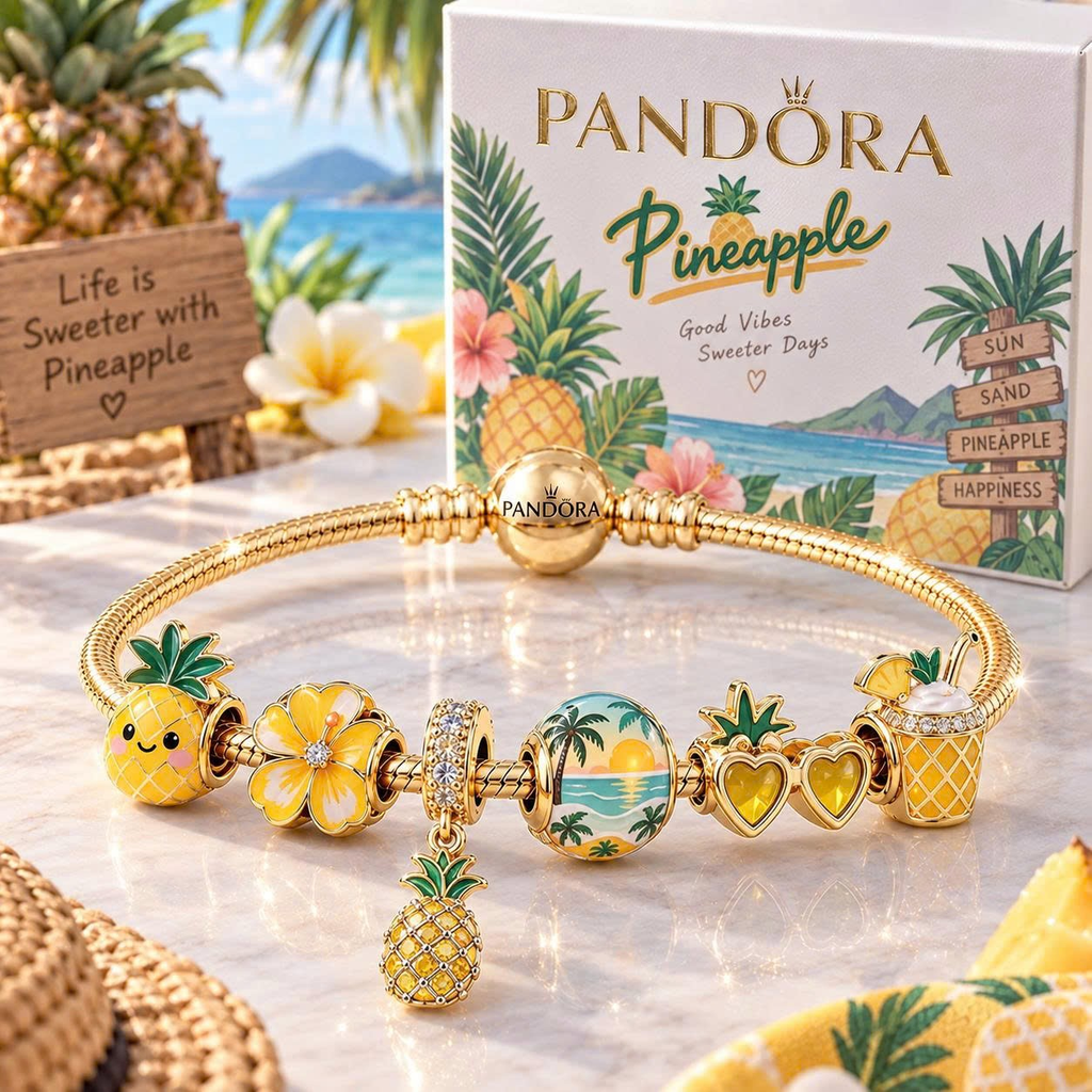 PA Gold Charm Bracelet Set TTN
