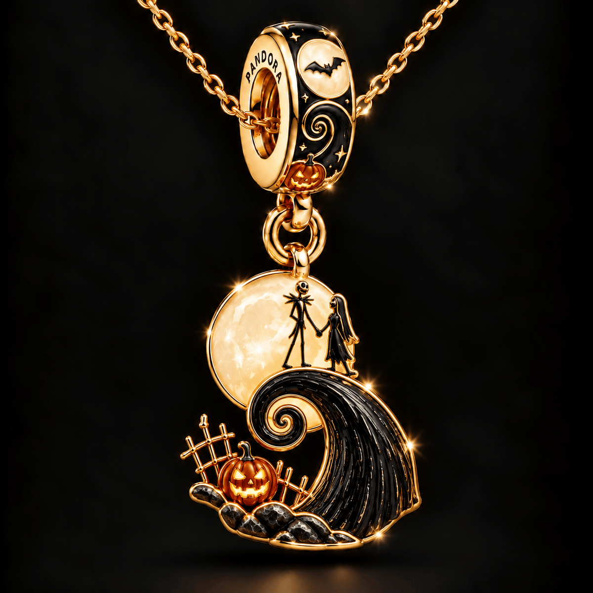 TNBC Solid Gold Chain with Diamond Pendant BMD