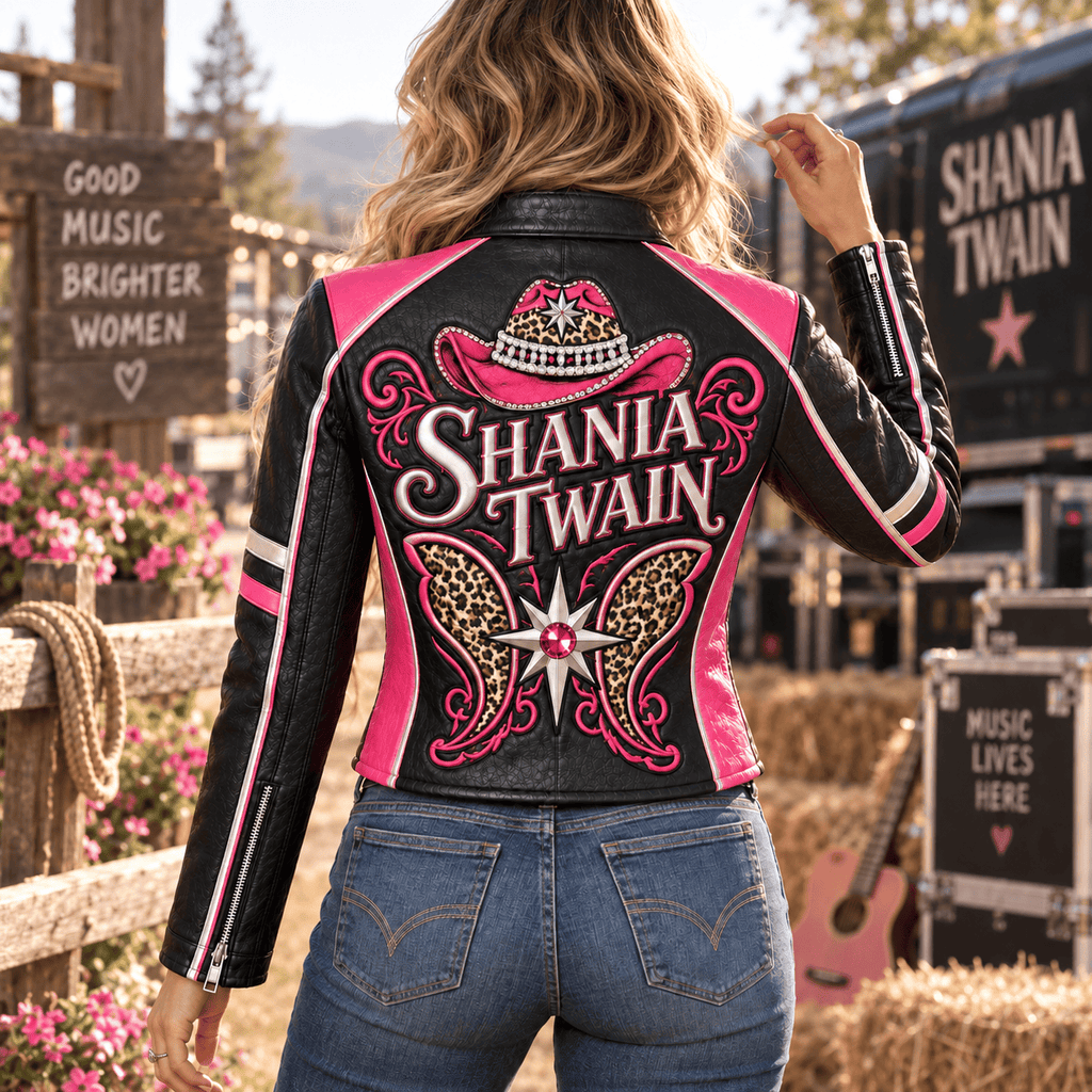 Premium SNTW Cropped Leather Zipper Jacket TTMH