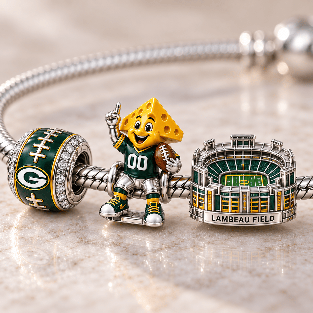 GBP Silver Charm Bracelet Set HQH