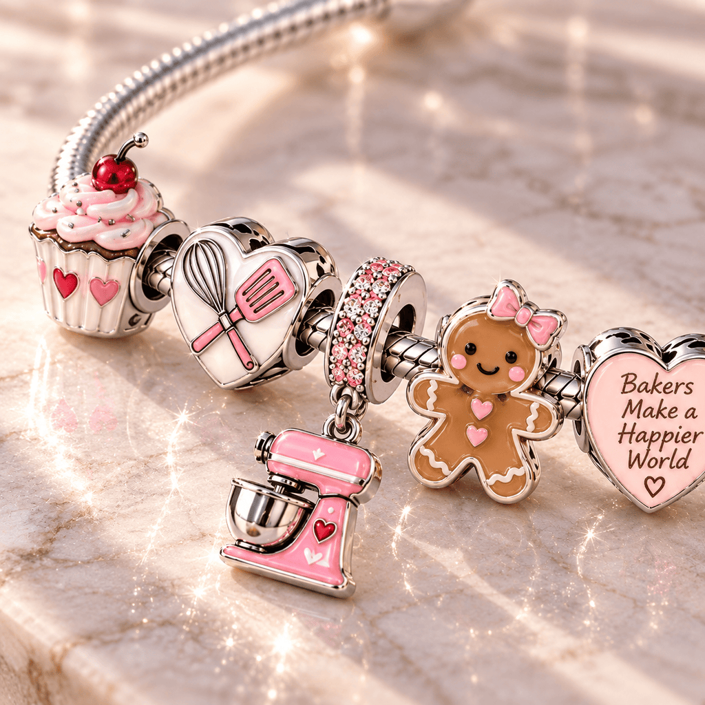BKG Silver Charm Bracelet Set TTN