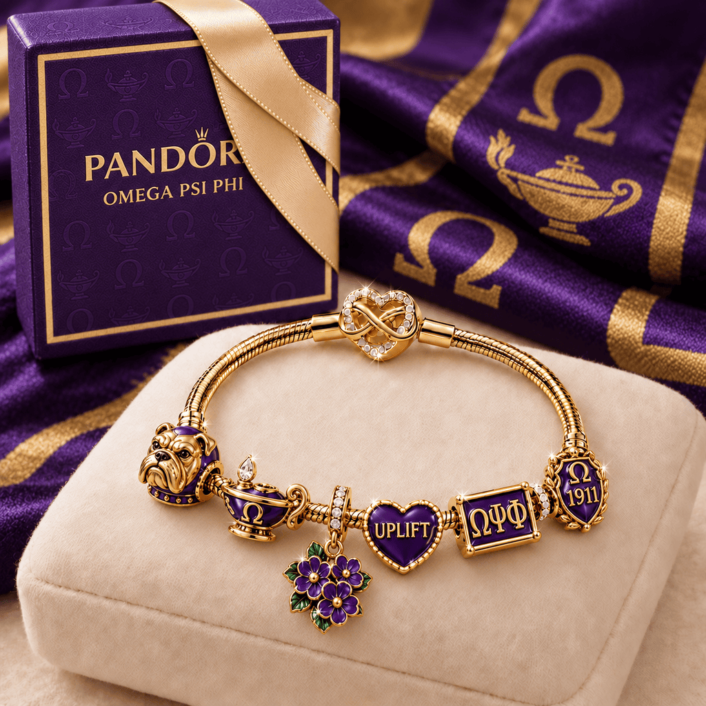 OMPP Rose Gold Charm Bracelet Set TMH
