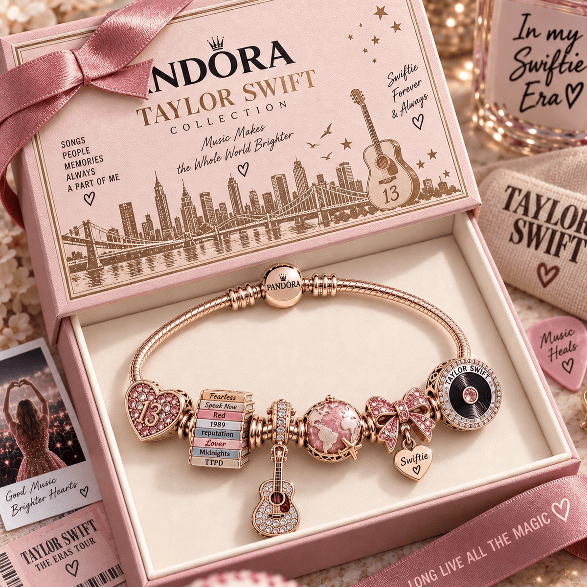 TLSW Gold Charm Bracelet Set PNPA