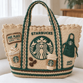 STBK Straw-Style Embellished Tote Bag HTTT
